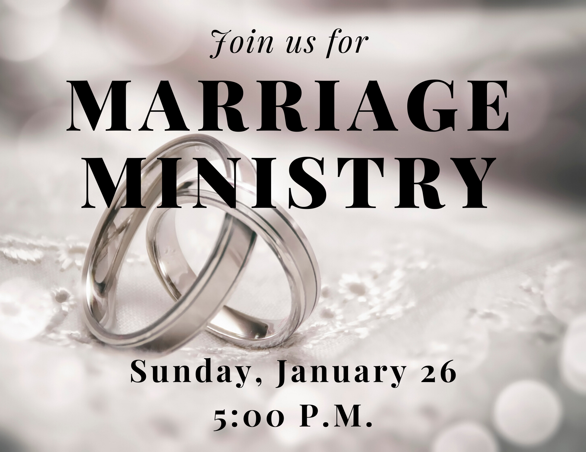 Marriage Ministry Flyer